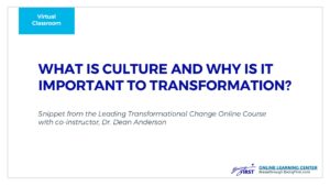 Learn what organizational culture is and how it affects transformation.